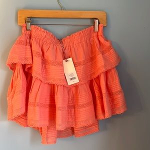 Peach LoveShackFancy Skirt